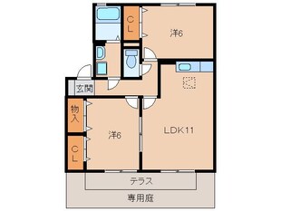 岩出駅 徒歩19分 1階の物件間取画像